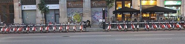 Fahrräder in Barcelona