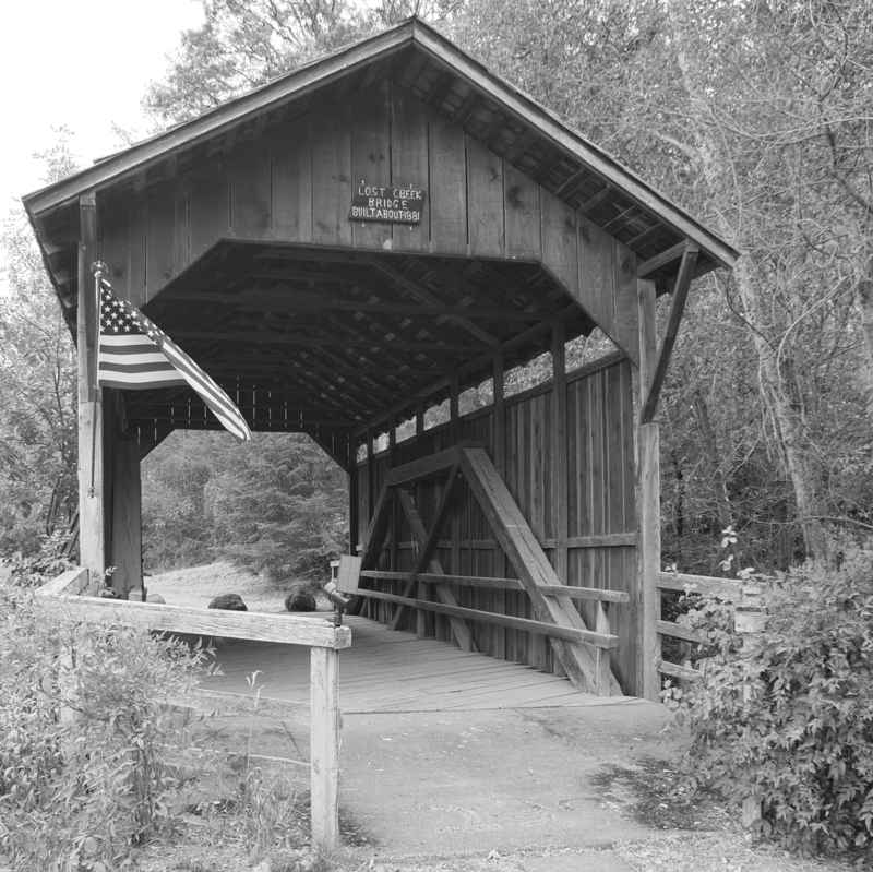 Lost Creek Bridge an einem damaligen Highway