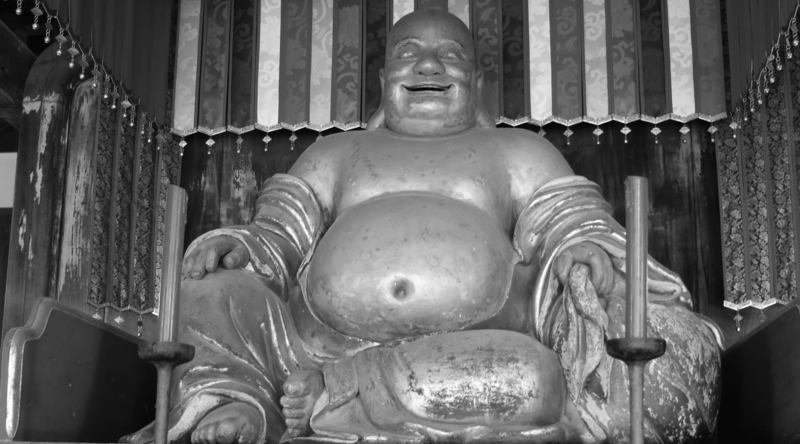 Bodhisattva Maitreya im Tempel Mampuku-ji